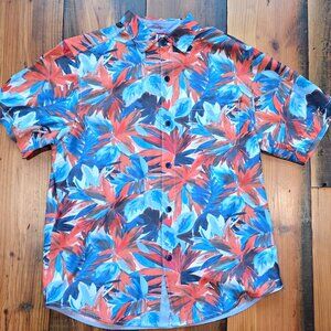 Tommy Bahama Coconut Point Firecracker Camp Shirt - Poppy Red Coolmax / Summer